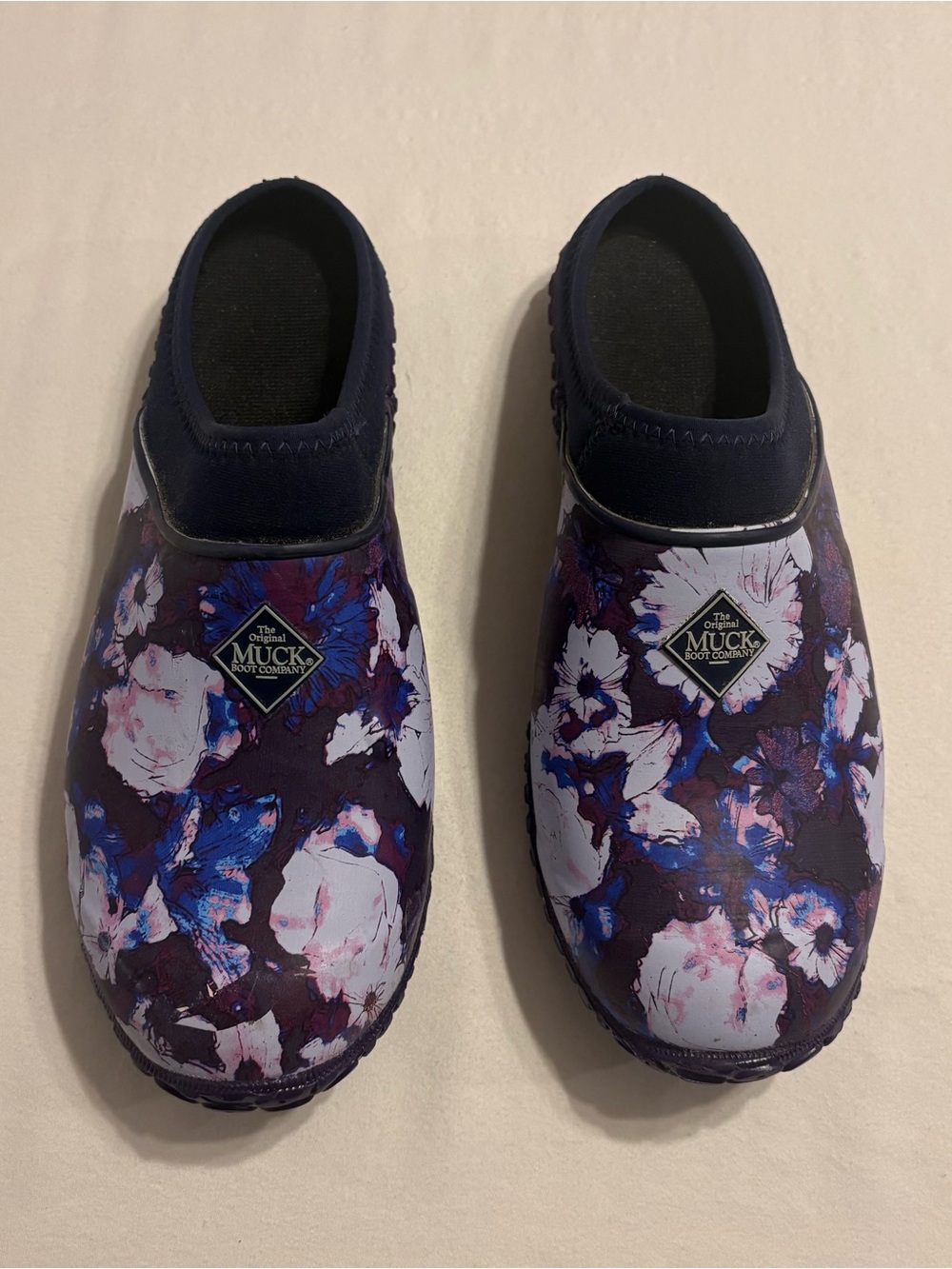 The Original Muck Boot Co. Women’s Muckster ll Clogs- Purple/Navy Floral size 9
